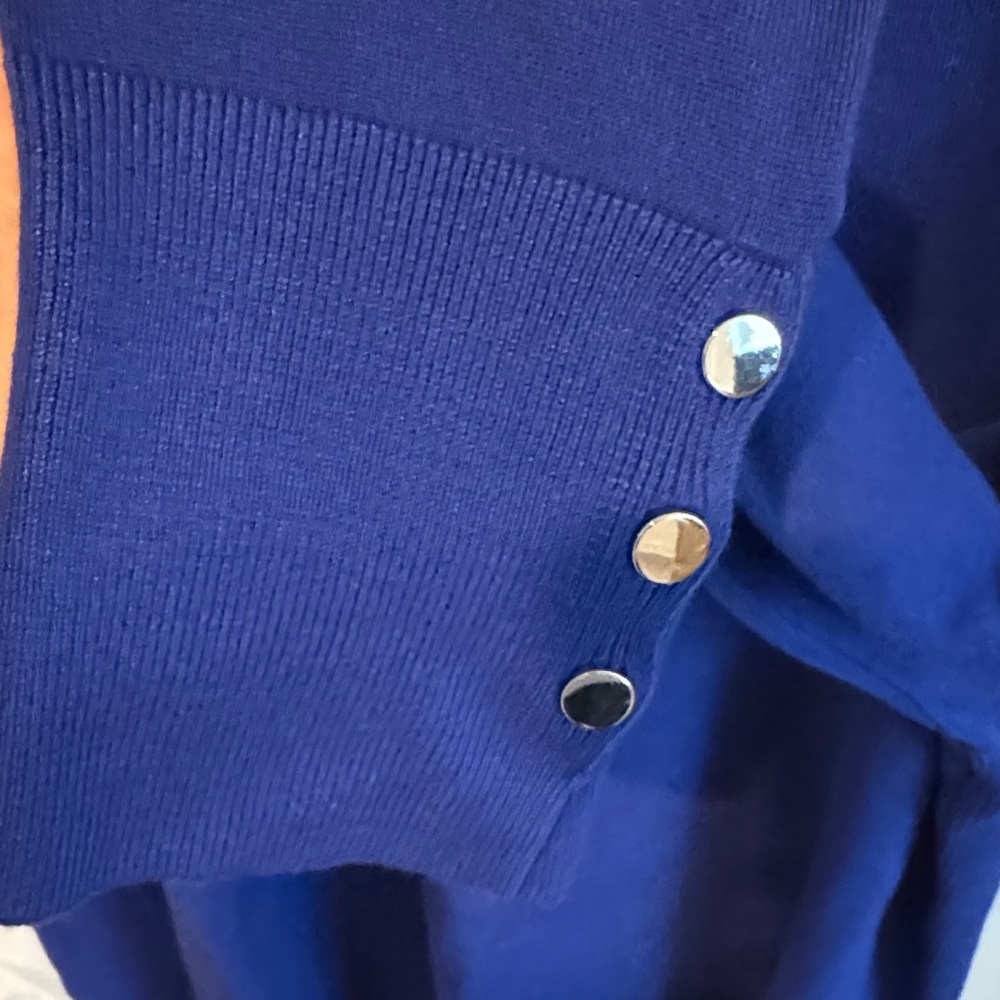JM Collection Deep Blue Knit Turtleneck NWT size XXL - Picture 6 of 9